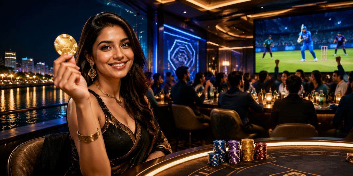 Sports betting enthusiasts at Ahmedabad riverfront in India