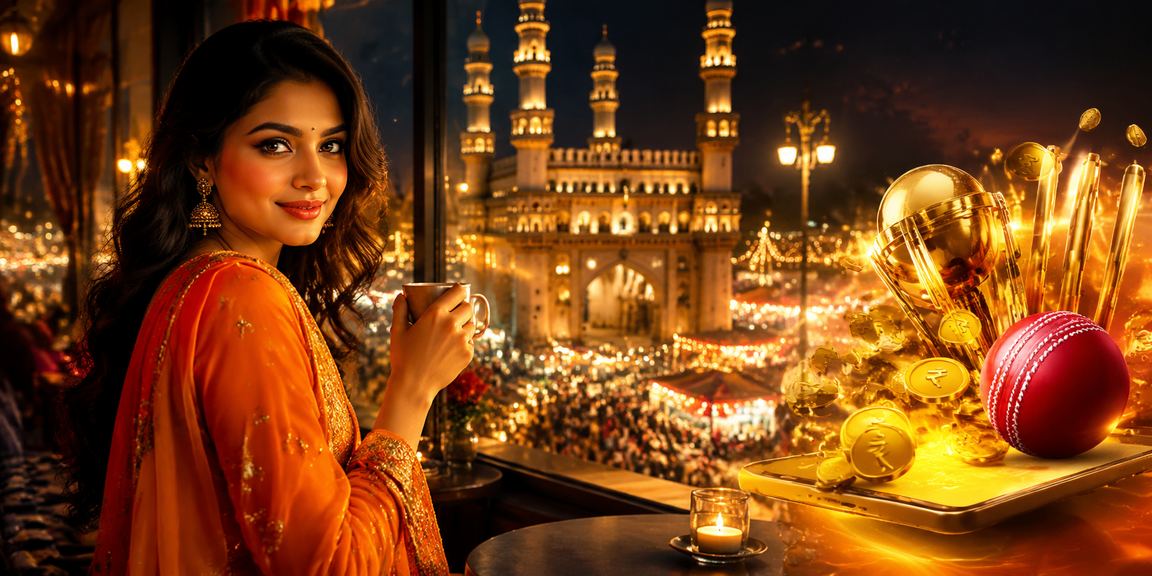 Hyderabad cricket fans placing bets near Charminar