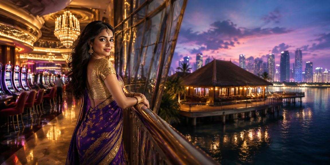 Mobile casino app promotion in red and gold theme glowing in Kerala